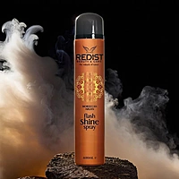 Redist Flash Shine Spray for instant gloss, smoothness, and frizz control