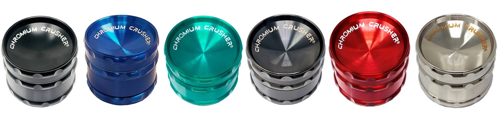 Chromium Crusher Vortex Easy Grip Grinder - 2.5"