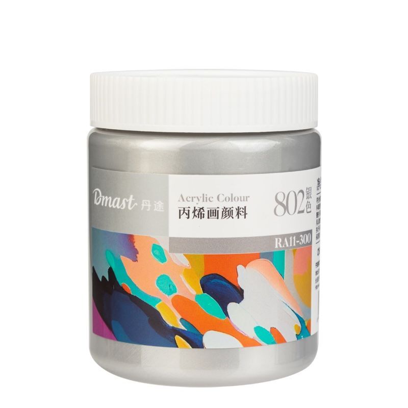 DELI DMAST ACRYLIC COLORS RA11-300ML GLOSSY SILVER #704