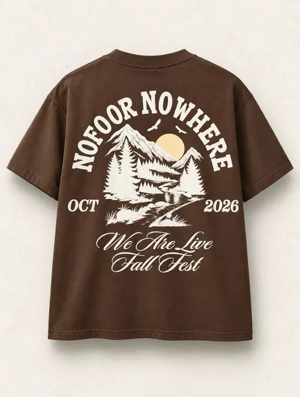 2026 We Are Live Fall Fest Shirt "NOFO OR NOWHERE"