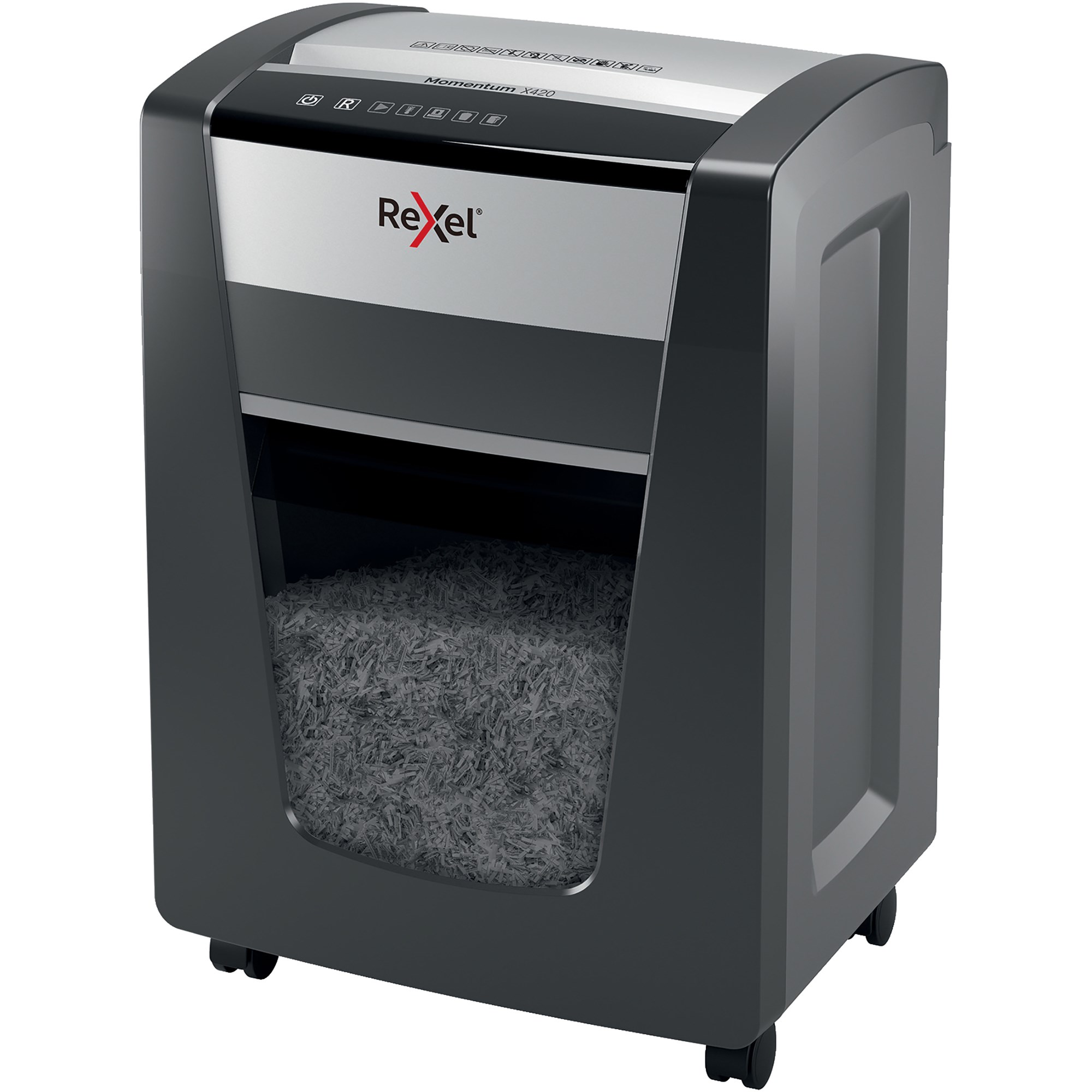 Rexel Momentum X420 Cross-Cut Shredder Black