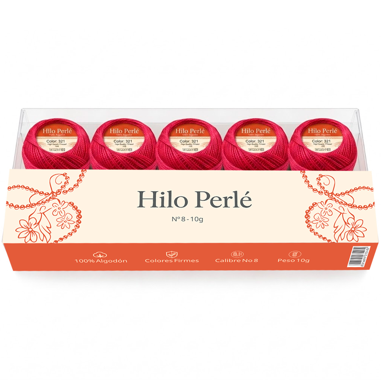 Hilo perlé para bordar #8 100% algodón Color Rojo Oscuro - 321 - 10 gramos por ovillo (Caja por 10 Ovillos) Hilo perlé para bordar #8 100% algodón Color Rojo Oscuro - 321 - 10 gramos por ovillo (Caja por 10 Ovillos)