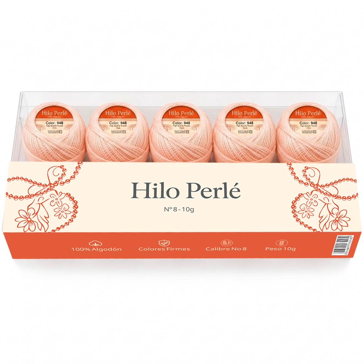 Hilo perlé para bordar #8 100% algodón Color Rosa Claro - 948 - 10 gramos por ovillo (Caja por 10 Ovillos) Hilo perlé para bordar #8 100% algodón Color Rosa Claro - 948 - 10 gramos por ovillo (Caja por 10 Ovillos)