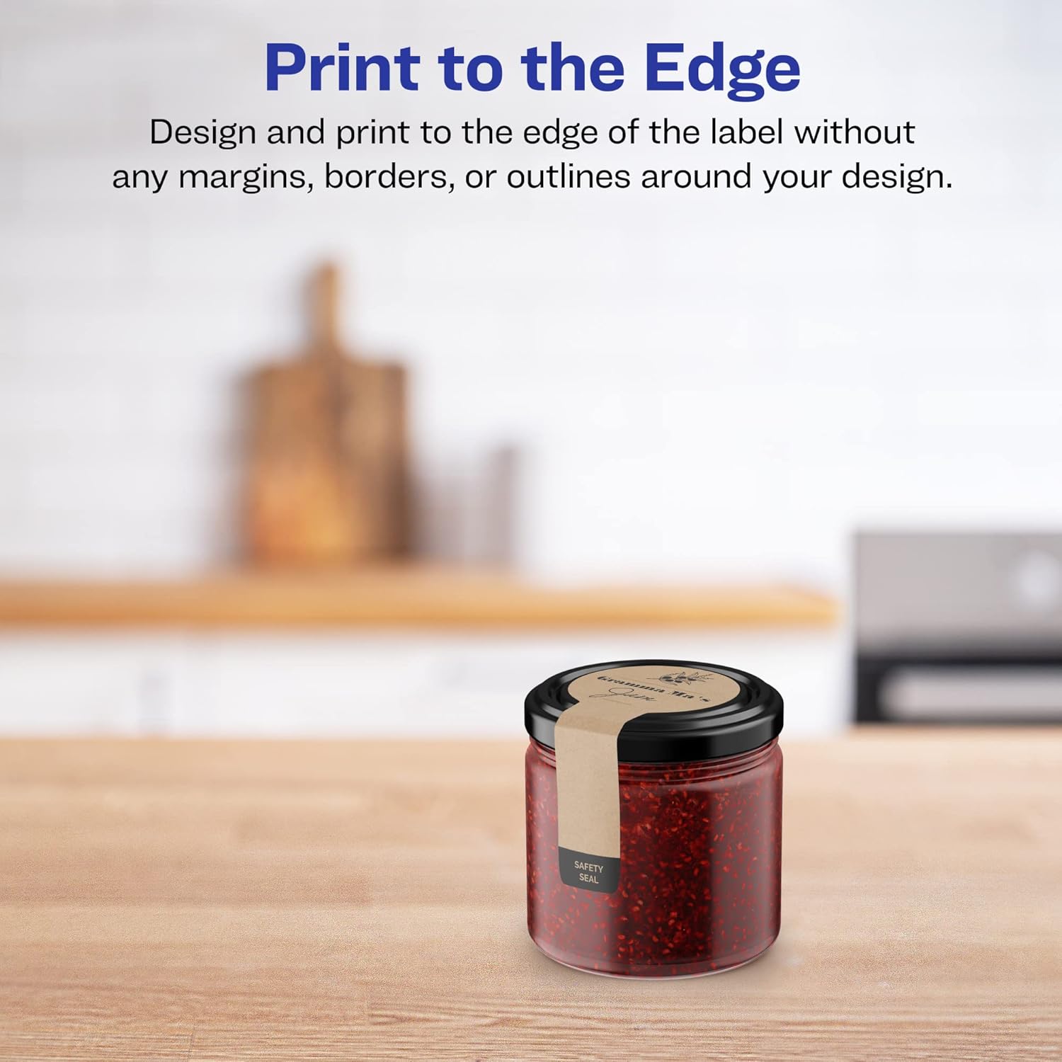 Avery Kraft Brown Lollipop Labels, Sure Feed Technology, 1.5" x 4", Print-to-The-Edge, Laser/Inkjet Printable