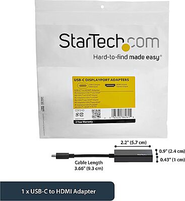 StarTech.com USB-C to HDMI Adapter - Thunderbolt 3 Compatible
