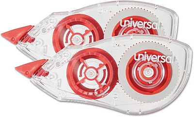 Universal UNV75602 0.2 in. x 315 in. Correction Tape Dispenser (2/Pack)