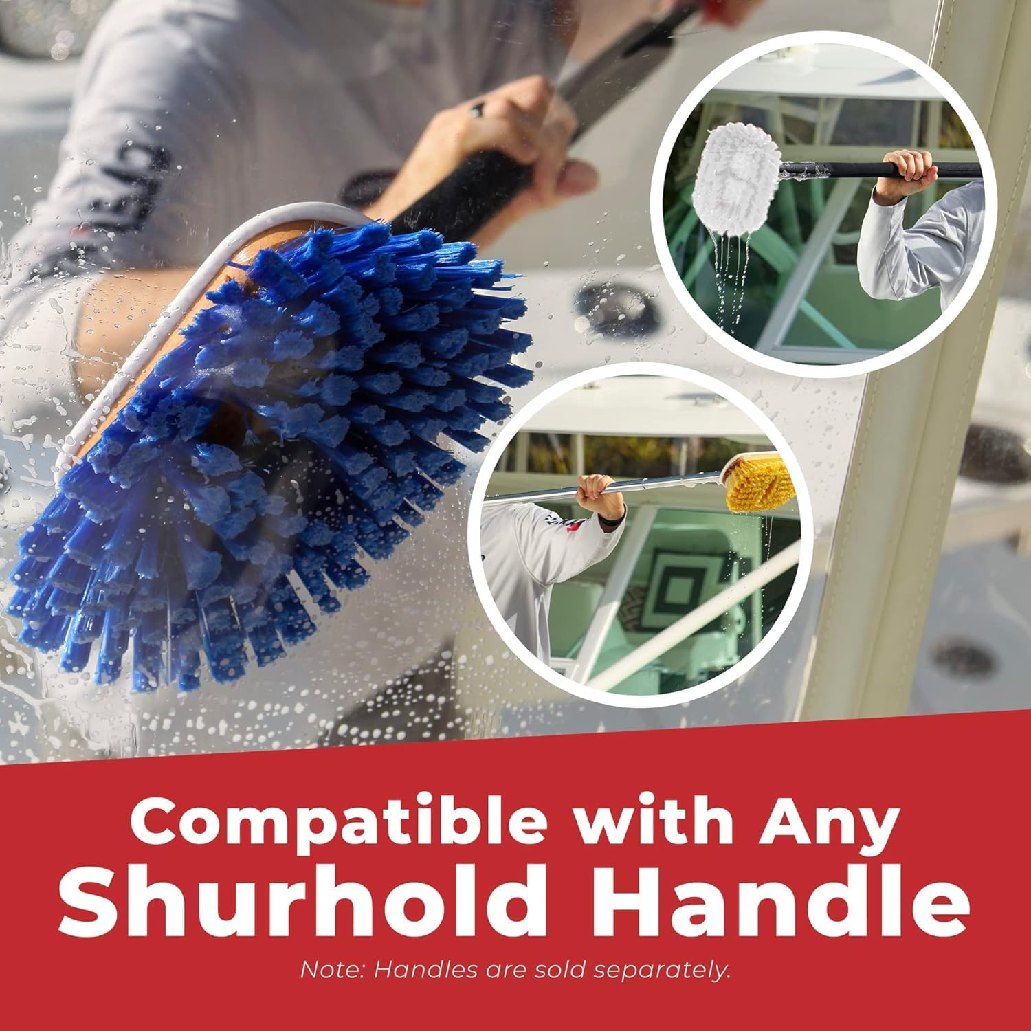 SHURHOLD 6" Deck Brush (Shur-Lok Flared Angled Head)