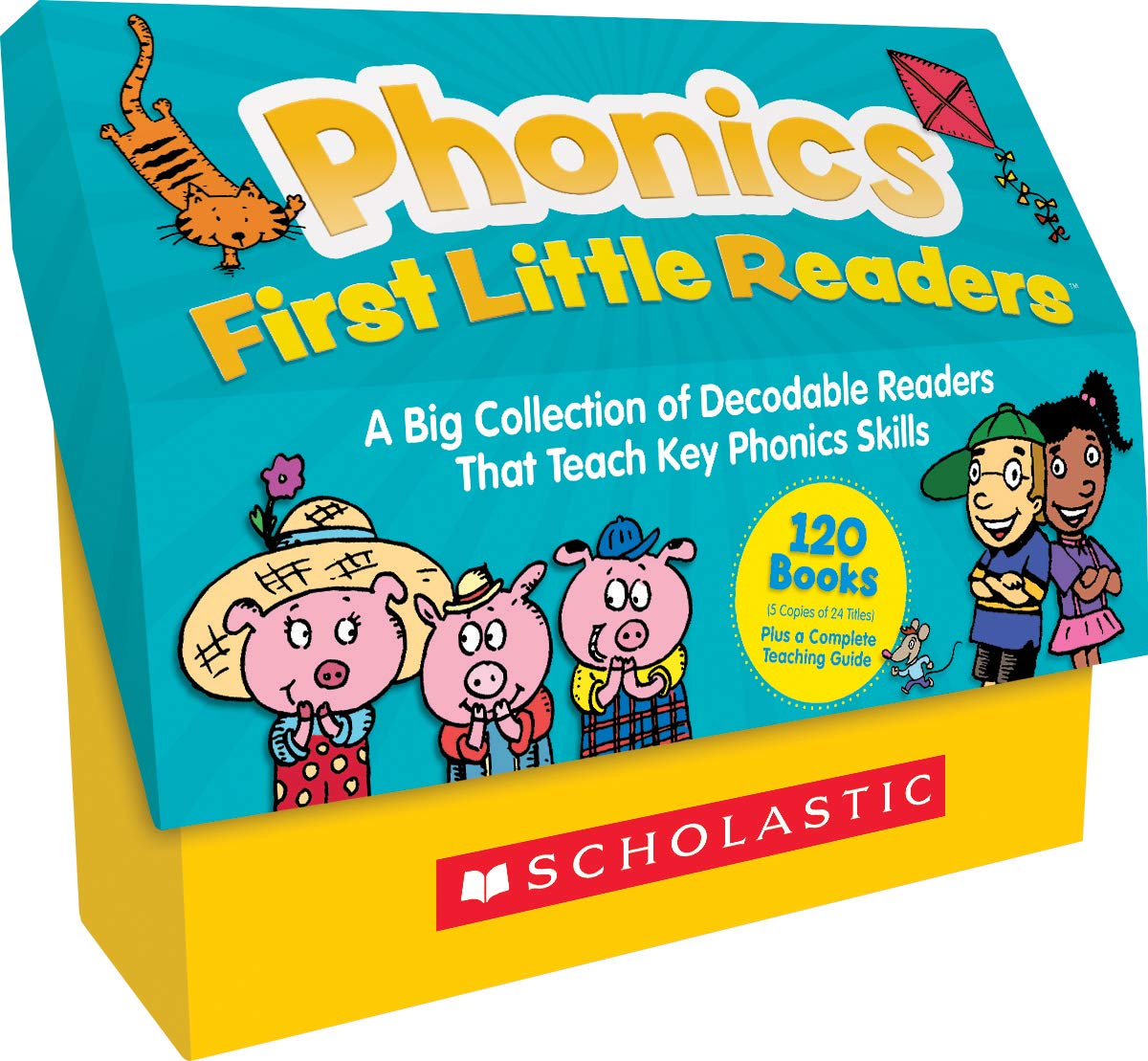 8Scholastic Phonics First Little Readers Classroom Set, 11-1/8inH x 13-5/16inW, Reading, Kindergarten, Set Of 121 Books