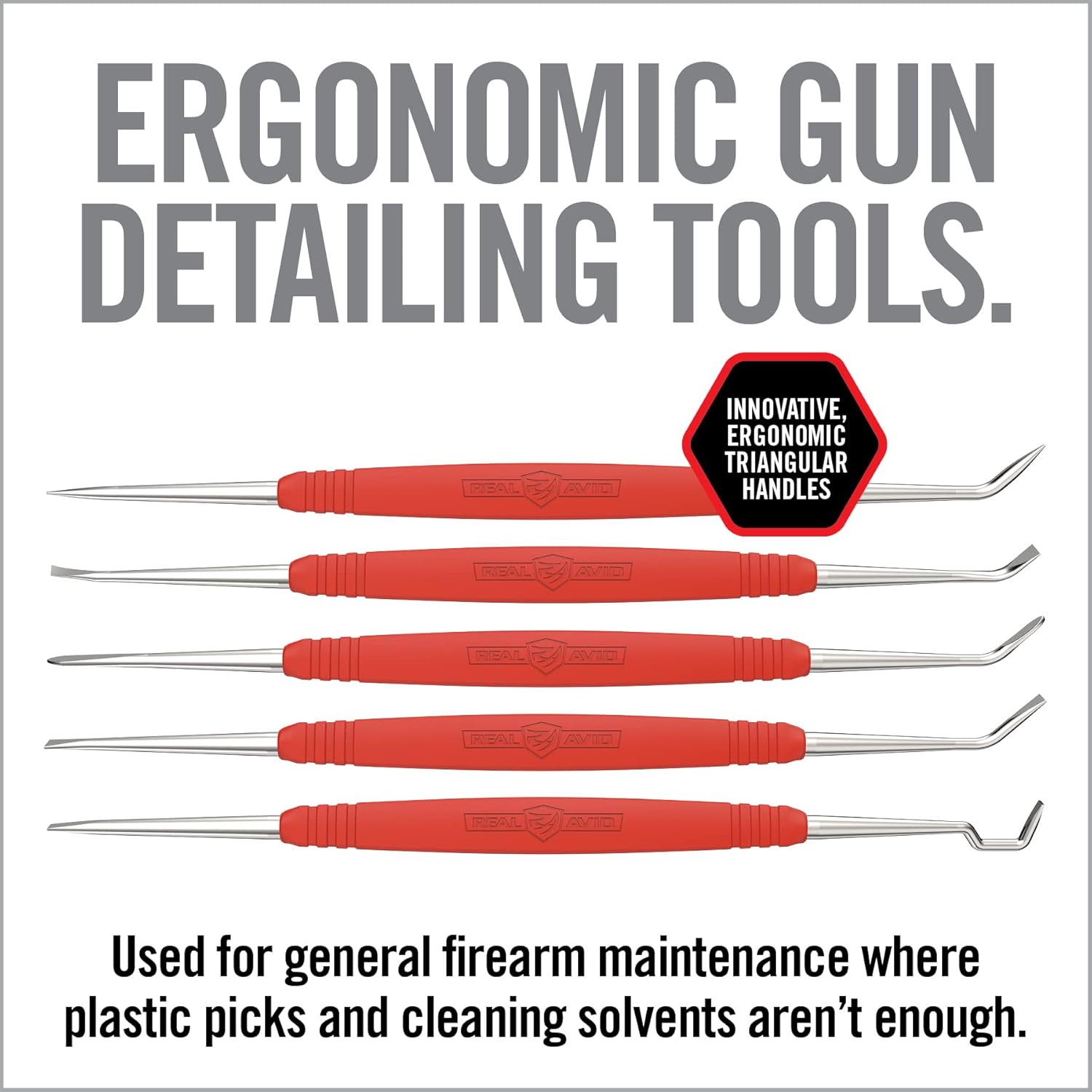 Real Avid Stainless Steel Gun Cleaning Picks for Firearm Cleaning and Maintenance