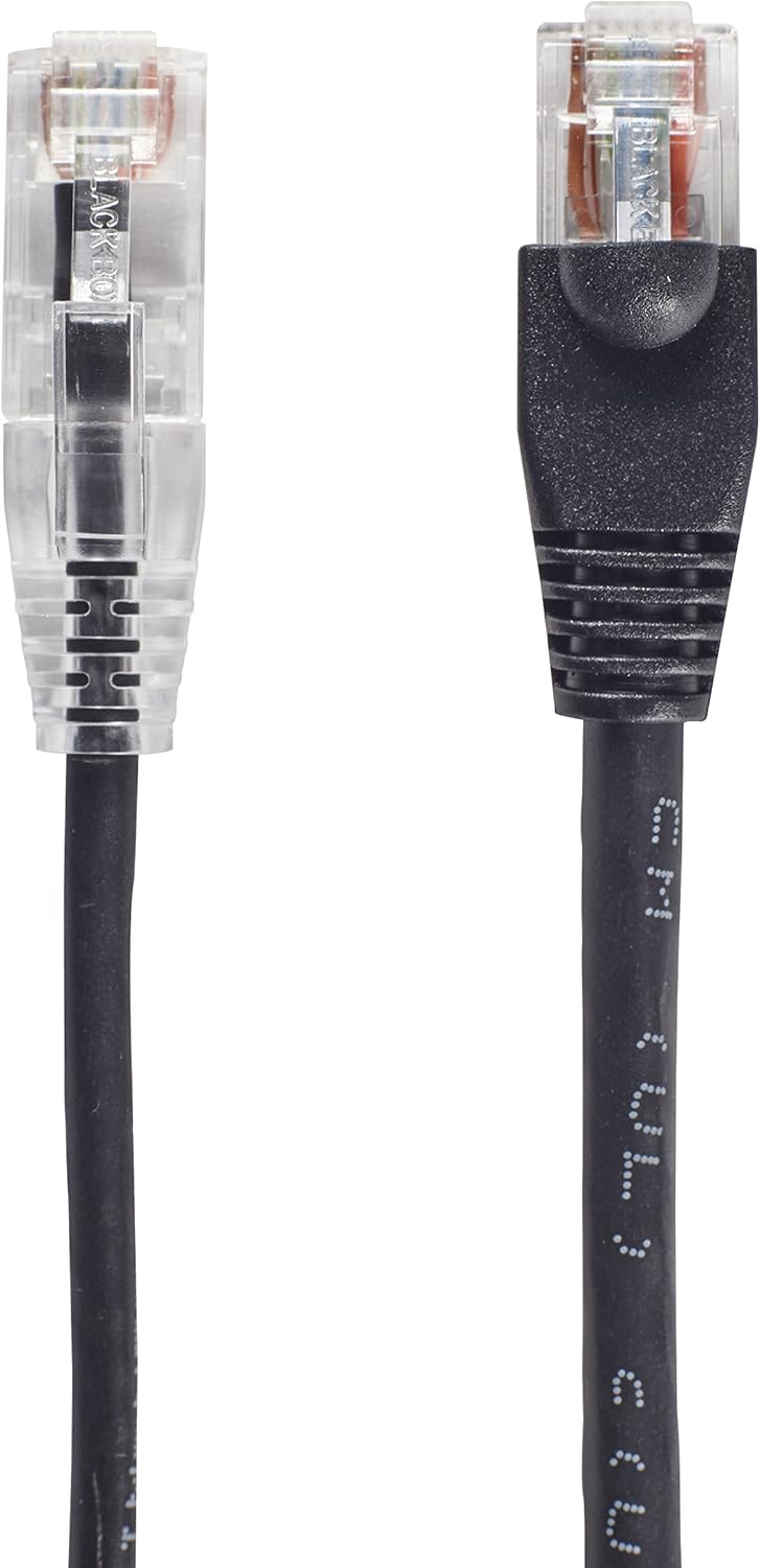 Black Box Network Services C6PC28-BK-01 Slim-Net Cat.6 Patch Utp Network Cable