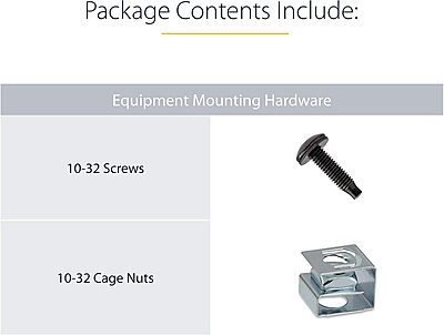 StarTech.com Server Rack Depth Extender - 4in / 10 cm - TAA Compliant - Recessed Rack Adapter - Rack Mount Adapter Kit