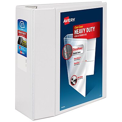 Avery Heavy-Duty View 3 Ring Binder with One-Touch EZD D-Rings and DuraHinge/DuraEdge