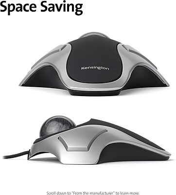 Kensington Orbit Trackball Mouse (K64327F) — Silver/Black