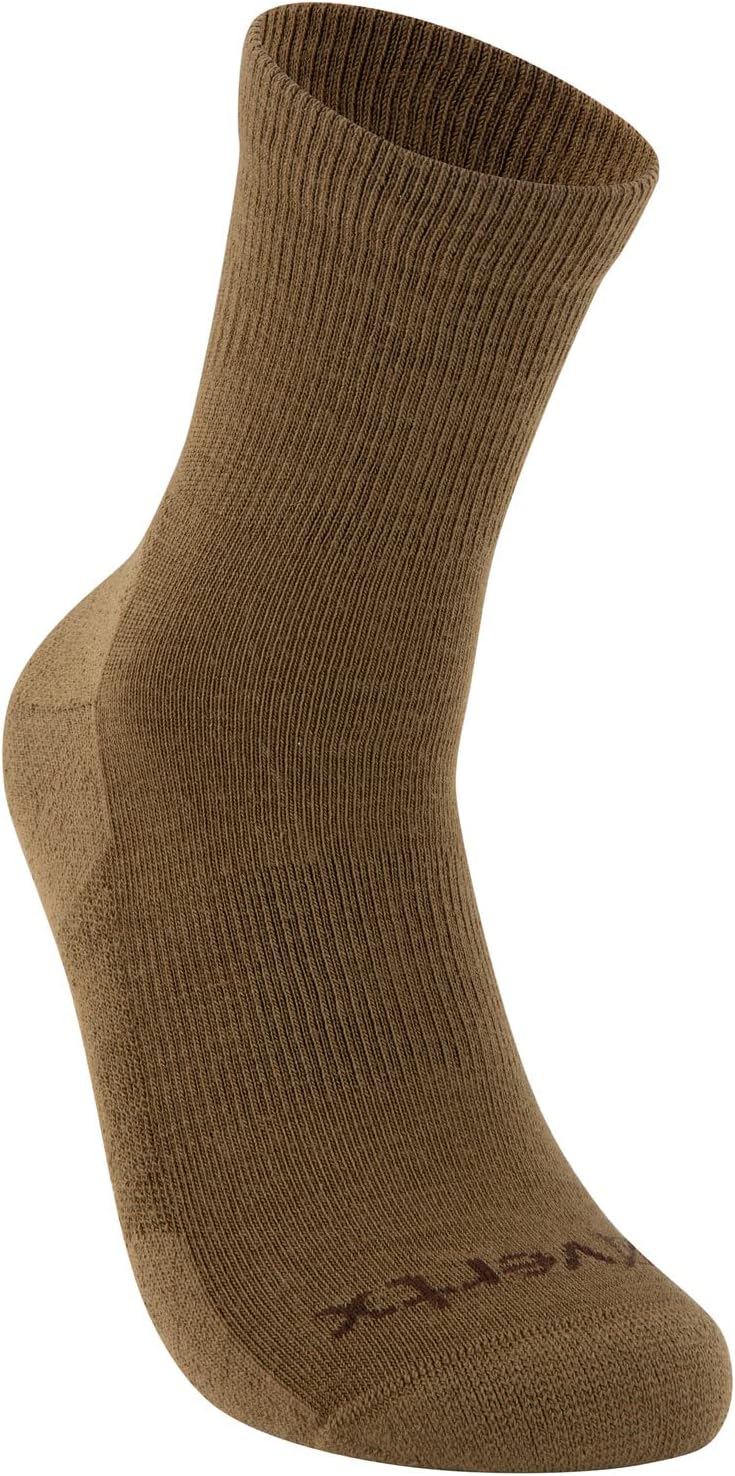 VERTX VaporCore Mens Crew Socks, Merino Wool Moisture Wicking with Odor Control