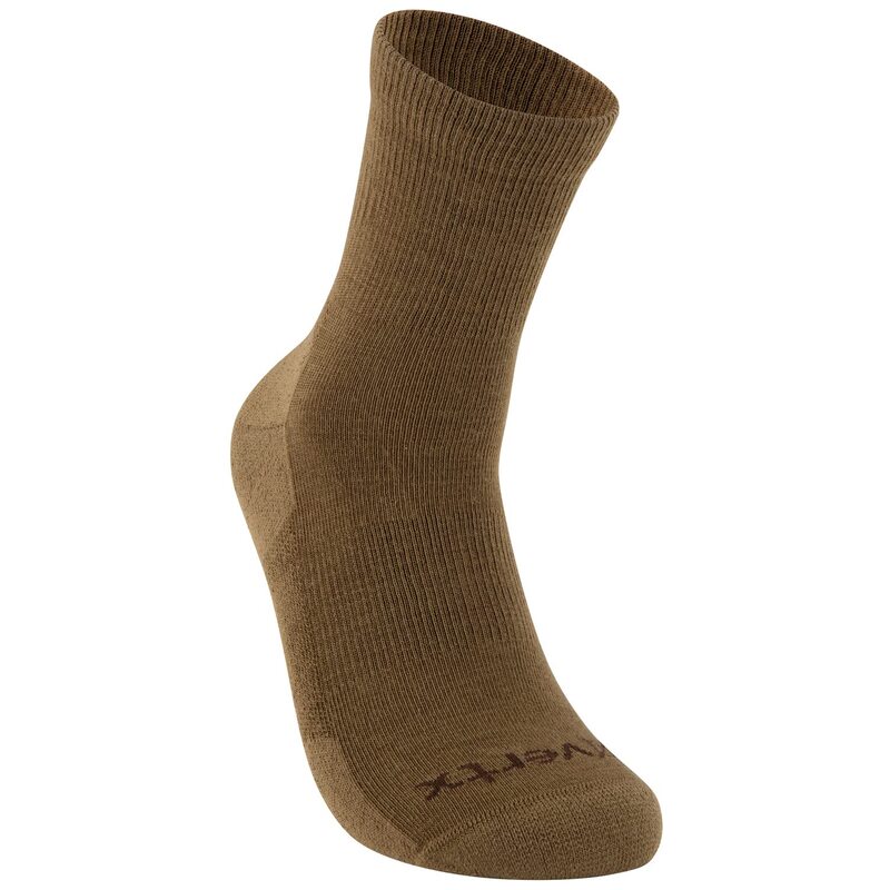 VERTX VaporCore Mens Crew Socks, Merino Wool Moisture Wicking with Odor Control