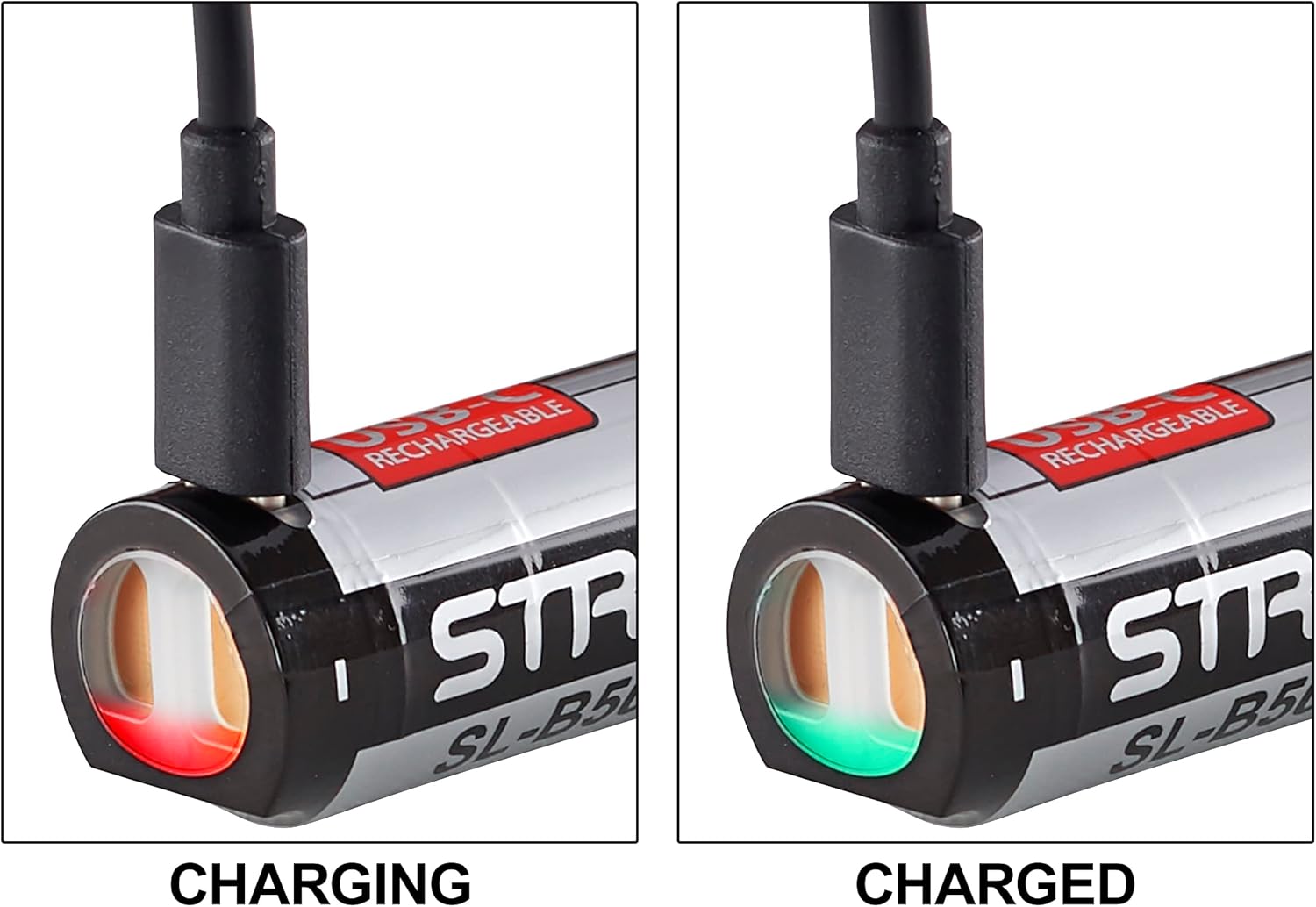 Streamlight 22111 SL-B50 Protected Lithium-Ion USB-C Rechargeable Battery with Integrated Charge Port, 1-Pack