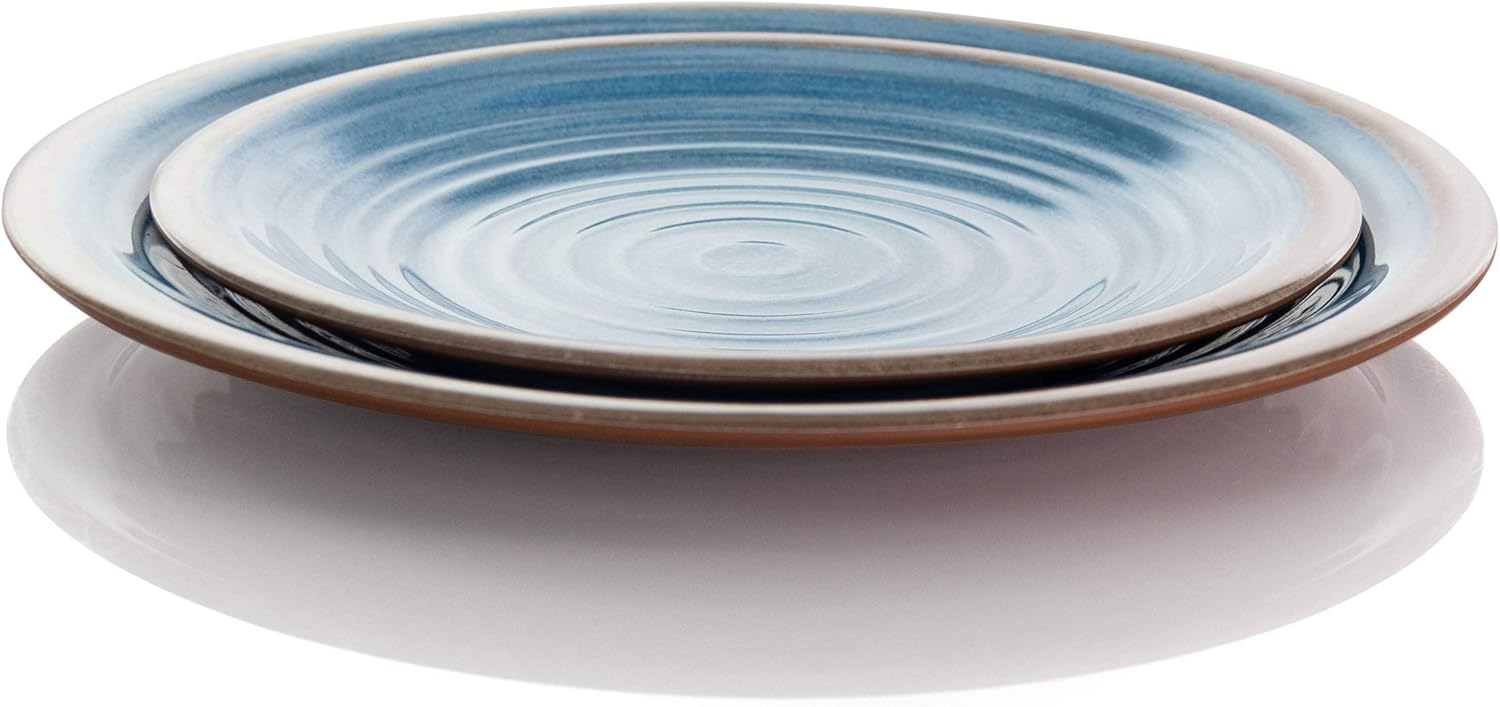 Elama 12-Piece Lightweight Melamine Dinnerware Set