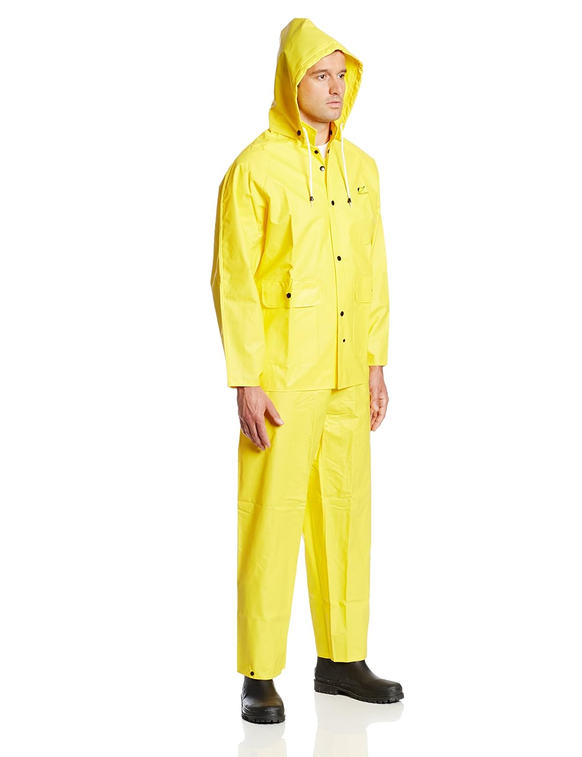 DUNLOP Tuftex 3 Pc Rain Suit, 7801700.LG, Size LG - Yellow PVC/Nylon