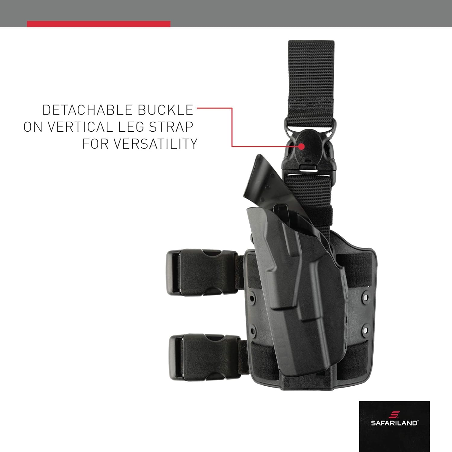 SAFARILAND 7355 ALS Thigh Rig Tactical Holster with Quick-Release Leg Strap