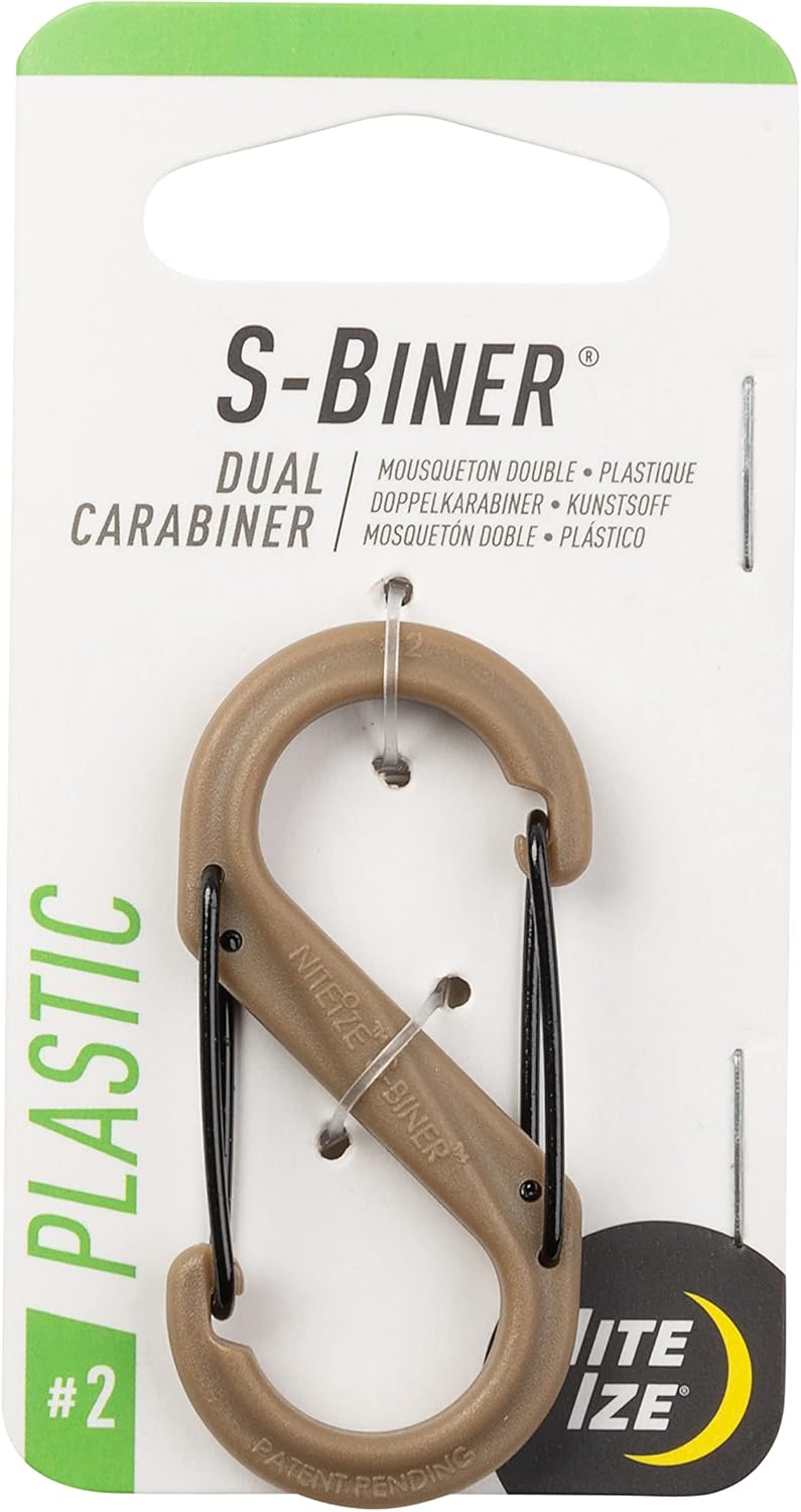 Nite Ize S-Biner Dual Carabiner Plastic with Stainless Steel Gates
