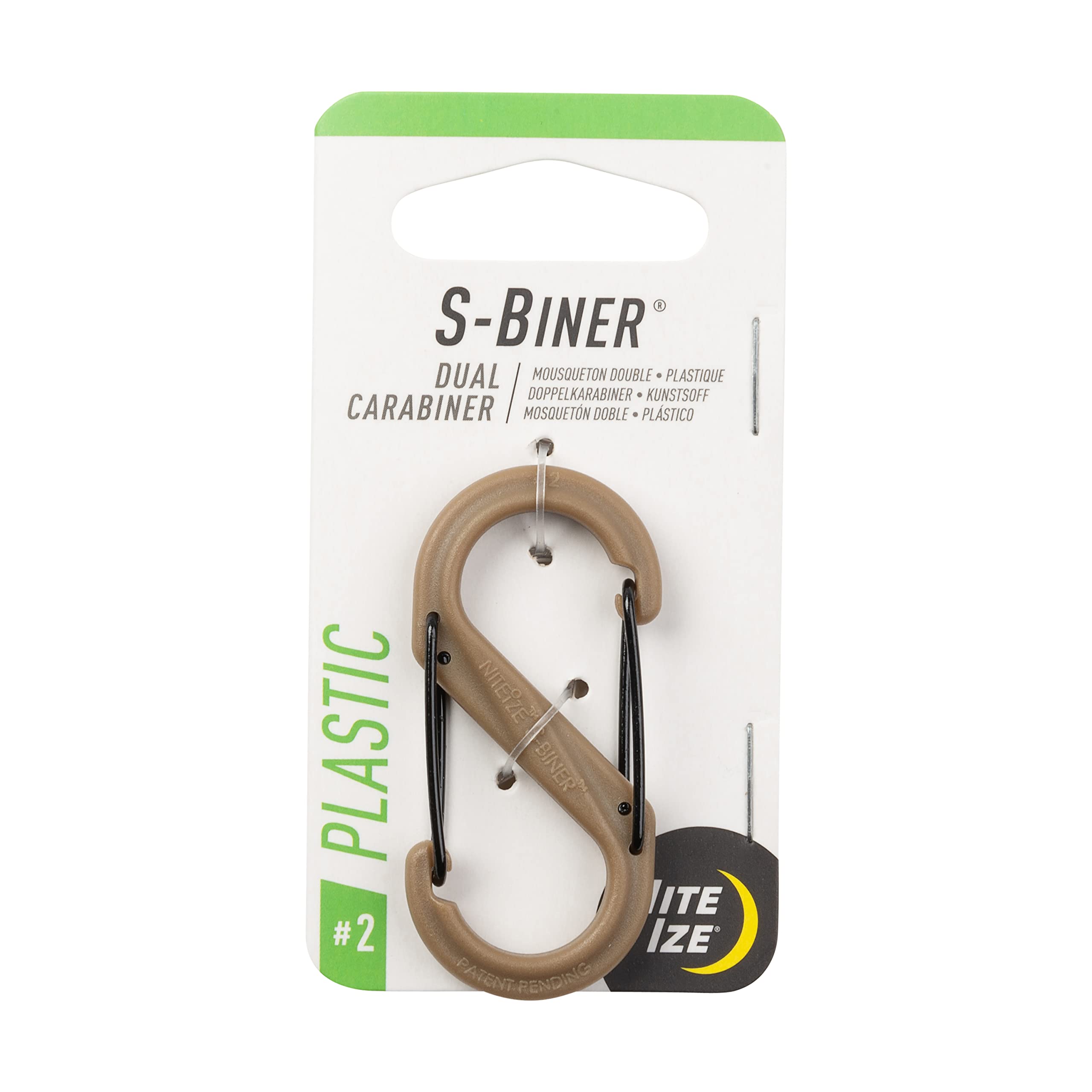 Nite Ize S-Biner Dual Carabiner Plastic with Stainless Steel Gates