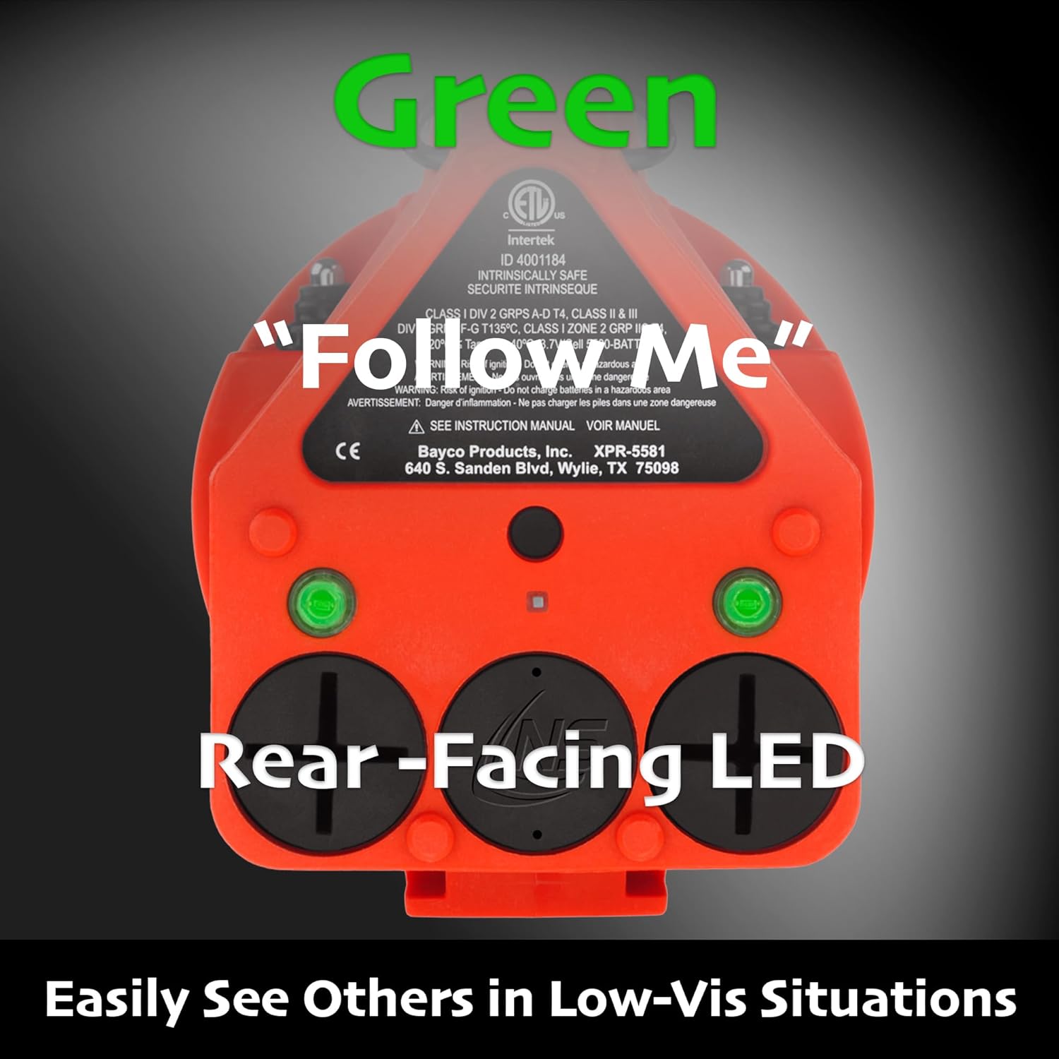 Nightstick XPR-5581RX Viribus - is Rechargeable X-Series Dual-Light Lantern Light - Red