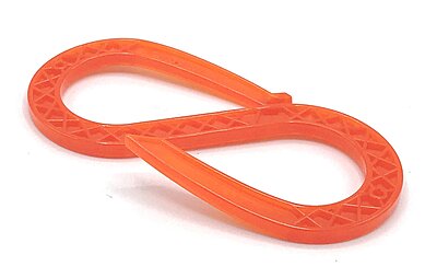 Checkers Industrial Safety Products CHQUICKHOOK-O Linebacker Quick Hook, Capacity, Volume, Polycarbonate, Orange (Pack of 50)