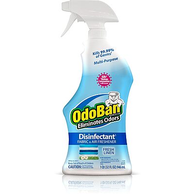 OdoBan Ready-to-Use Disinfectant and Odor Eliminator, 32 fl oz Spray Bottle