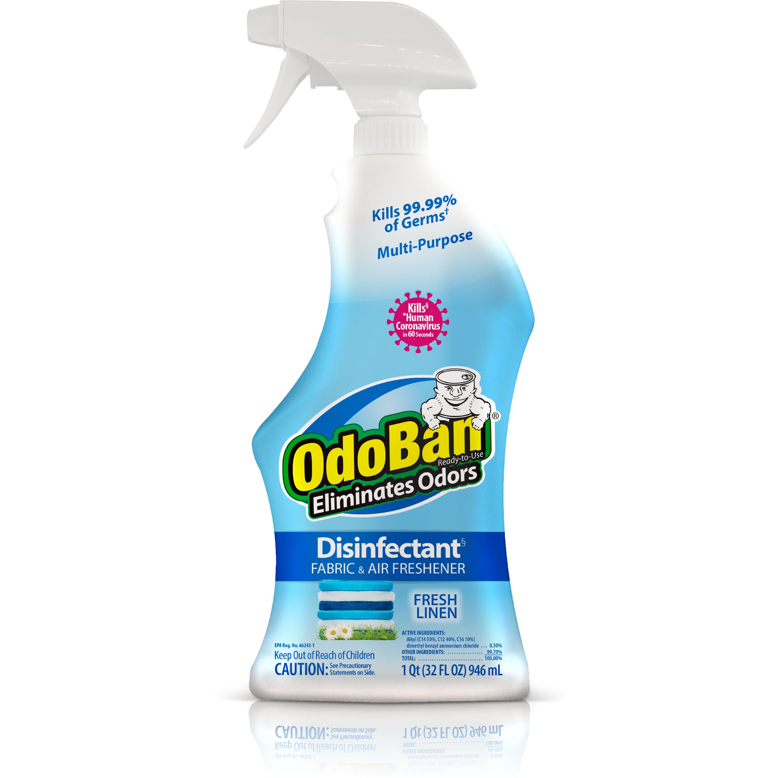 OdoBan Ready-to-Use Disinfectant and Odor Eliminator, 32 fl oz Spray Bottle