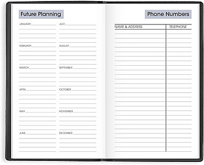 AT-A-GLANCE 2026 Planner, Weekly, 3-1/2" x 6", Pocket Size, Open Scheduling, DayMinder, Black (SK480026)
