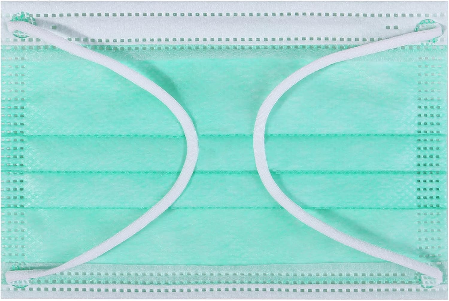 Kata 3-Ply Pleated Disposable Children's Face Masks, One Size, Green, Box Of 50 Masks