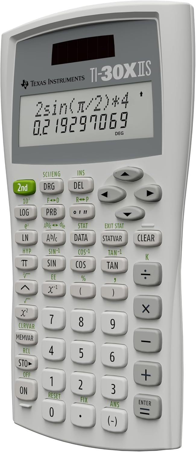 Texas Instruments TI-30X IIS Two-Line Scientific Calculator