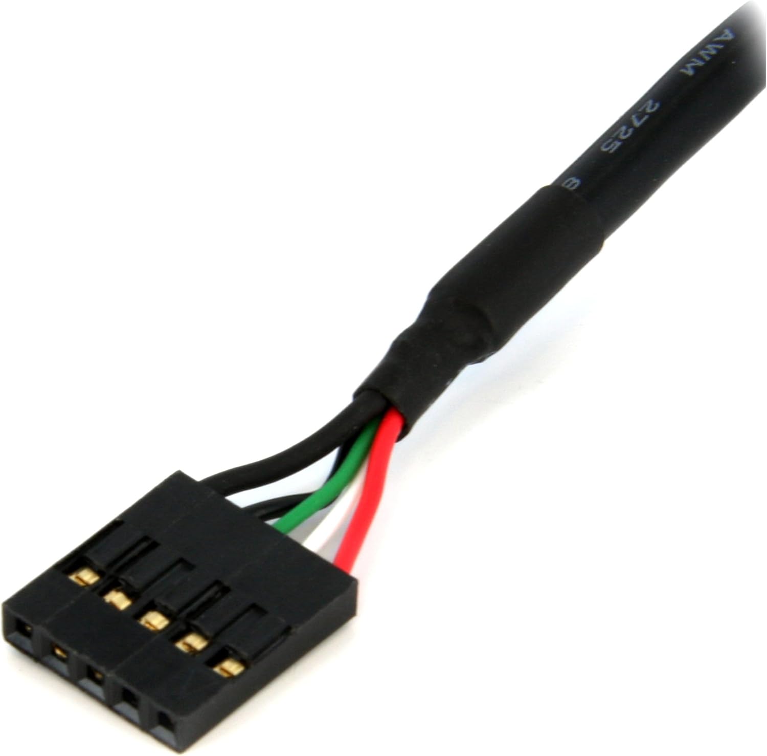 StarTech USBINT5PIN Internal 5 pin USB IDC Motherboard Header Cable (1.5 Feet), Black