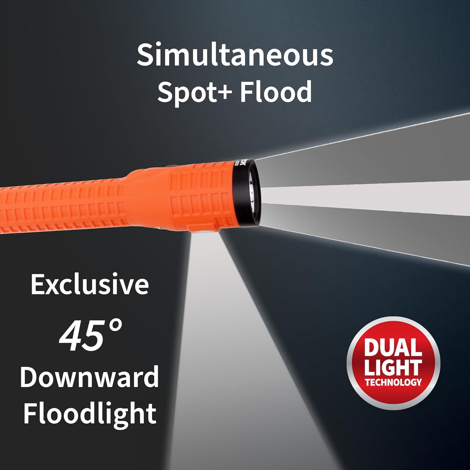 NIGHTSTICK NSR-9920X Polymer Dual-Light Rechargeable Flashlight