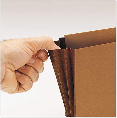 Smead Leather-Like Expanding Wallet, Legal Size, 30% Recycled, Brown