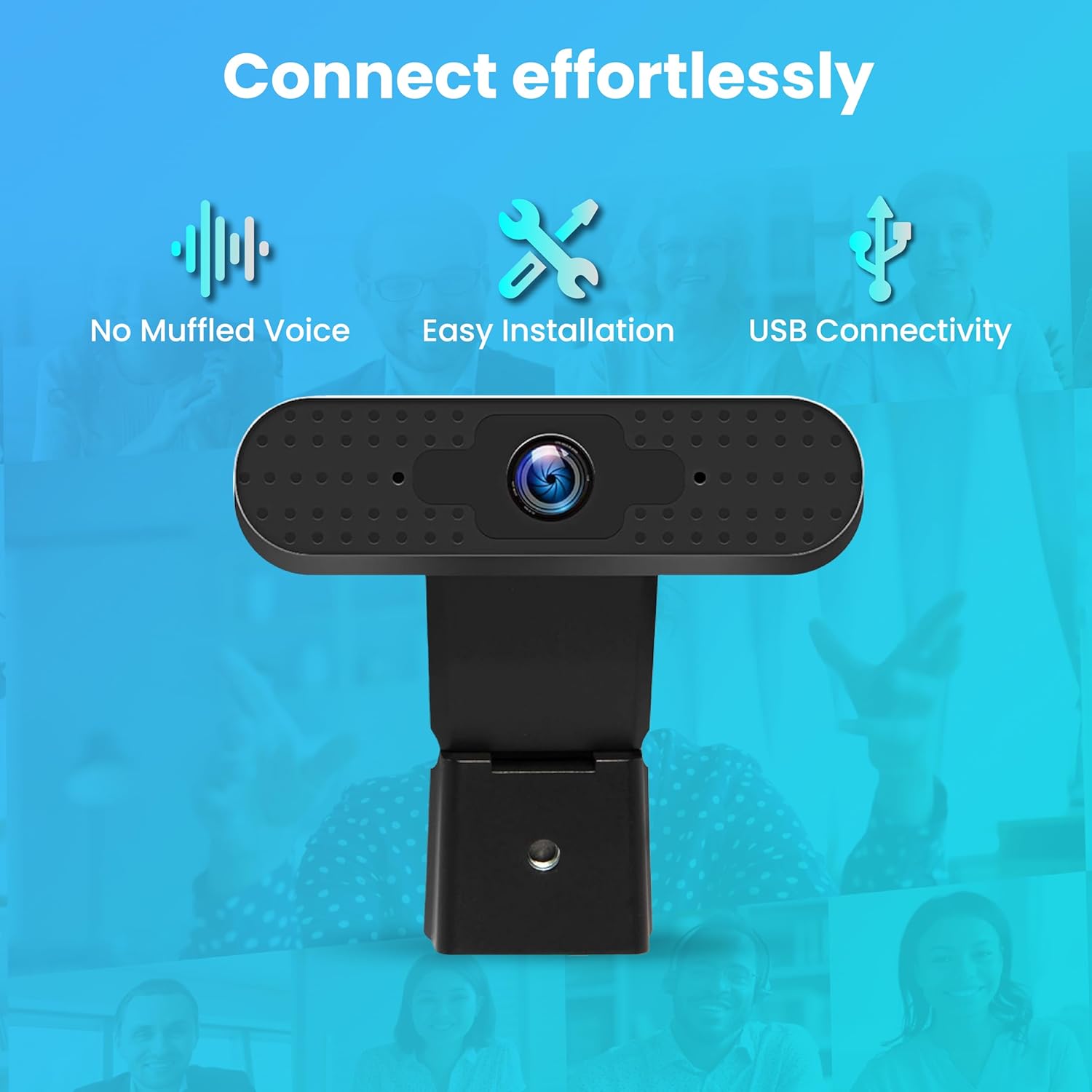 Centon OTM Basics 360 deg. 2.0-Megapixel USB Webcam, Black, OB-AKK