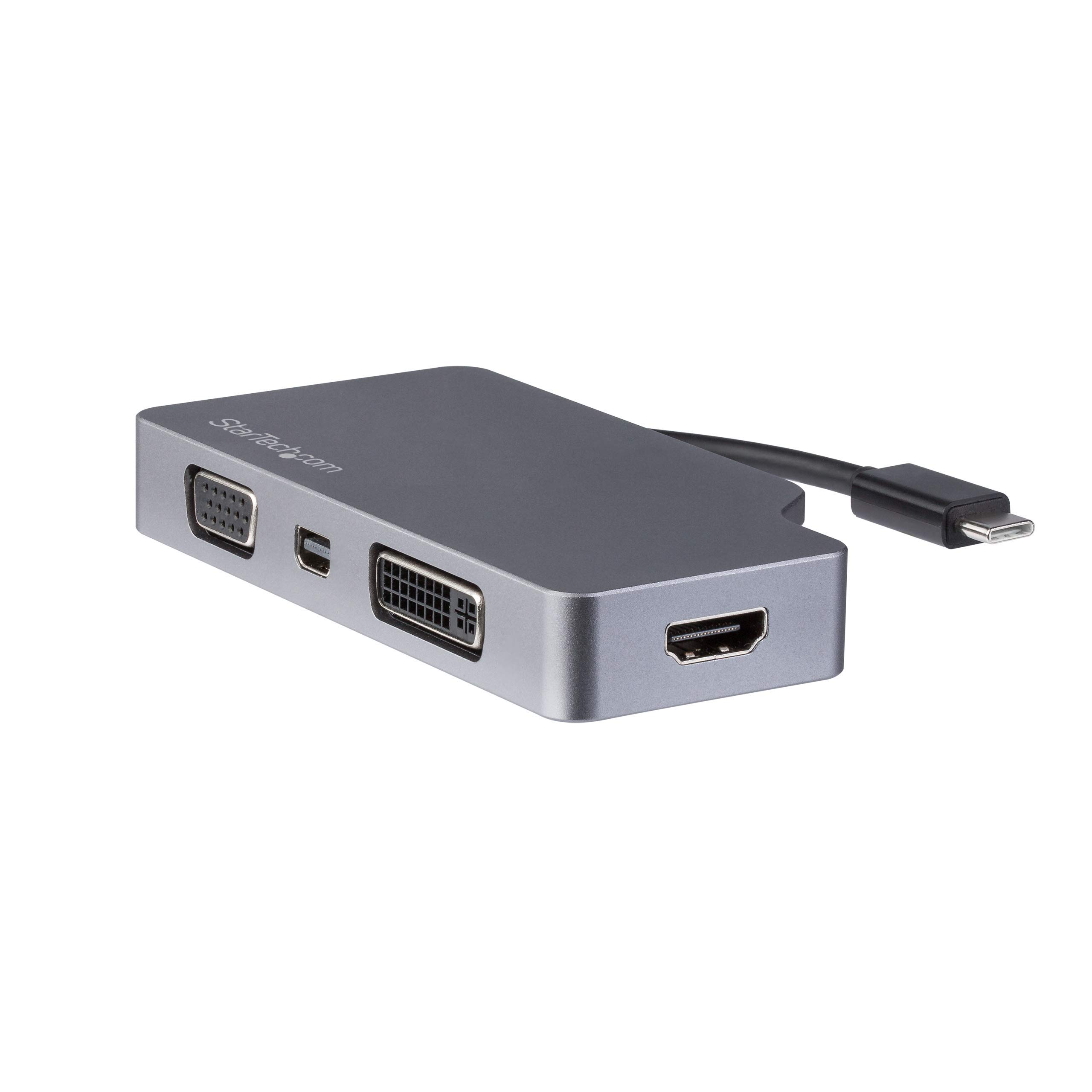 StarTech.com USB C Multiport Video Adapter with HDMI, VGA, Mini DisplayPort or DVI - or DVI (1080p)