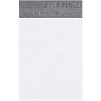 Returnable Poly Mailer Envelopes, 12"x15 1/2", White, Self-Seal with Tear Strip and Second Adhesive Strip for Return, Waterproof and Puncture Resistant, For Packing, Mailing, and Shipping, Pack of 100