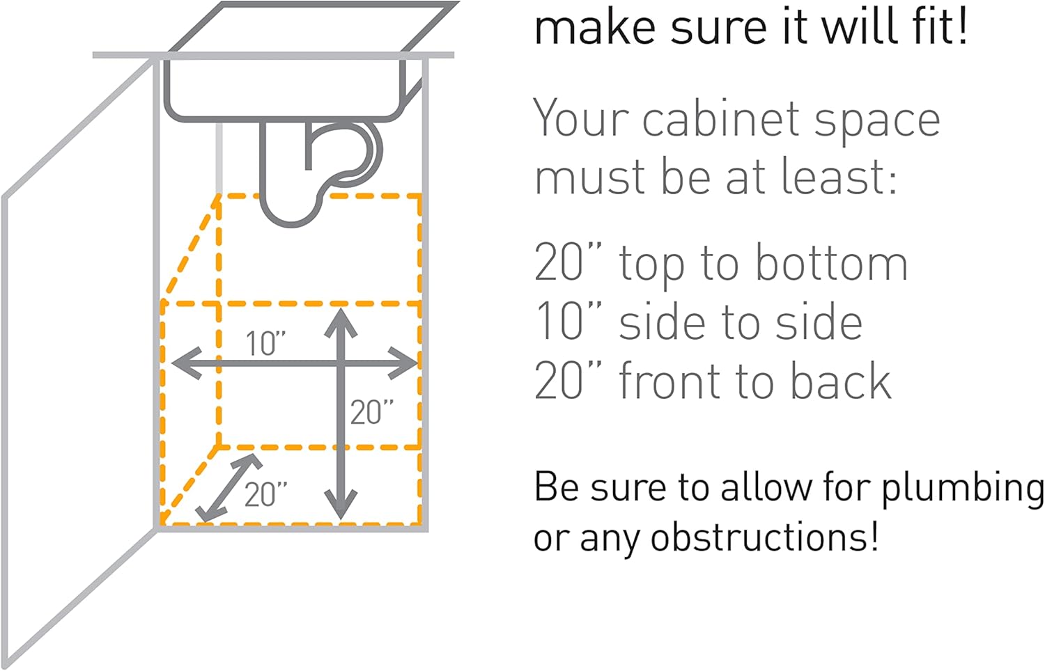 simplehuman Under-Cabinet and In-Cabinet Pull-Out Trash & Recycling Bin, Heavy-Duty Steel Frame