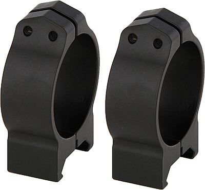 WARNE Scope Mounts Maxima, 34mm, PA, Optic Rings, Low, Matte Black