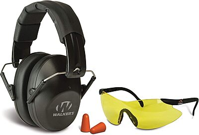 WALKER'S Pro Low-Profile Folding Earmuffs NRR 22 dB