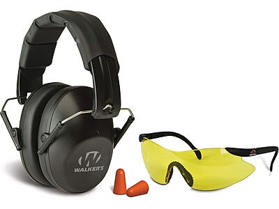 WALKER'S Pro Low-Profile Folding Earmuffs NRR 22 dB