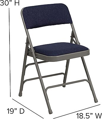 Flash Furniture Hercules Series Upholstered Metal Folding Chairs