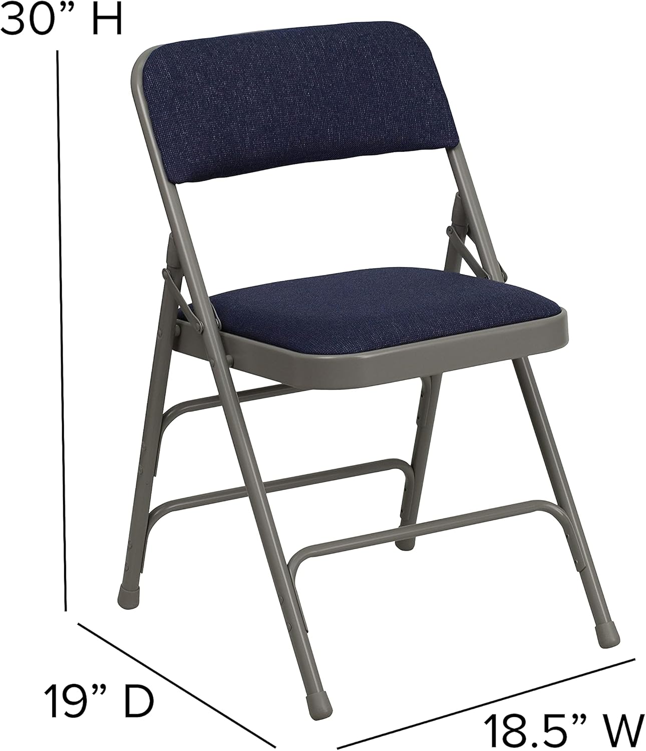Flash Furniture Hercules Series Upholstered Metal Folding Chairs