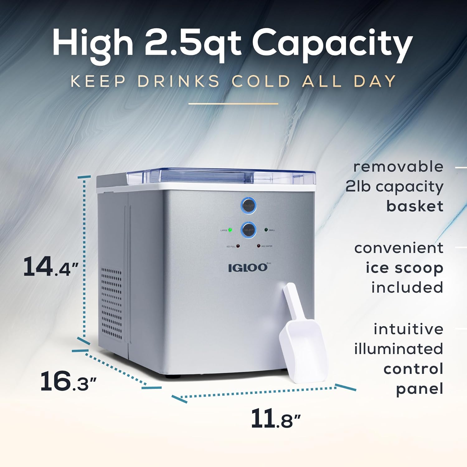 Igloo Automatic Self-Cleaning Portable Countertop Ice Maker