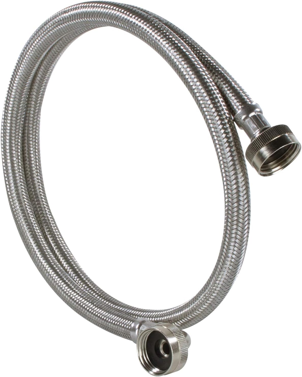 Certified Appliance Accessories Washing Machine Hose with 90 Degree Elbow (2 Pack), Hot and Cold Water Supply Lines, 6 Feet