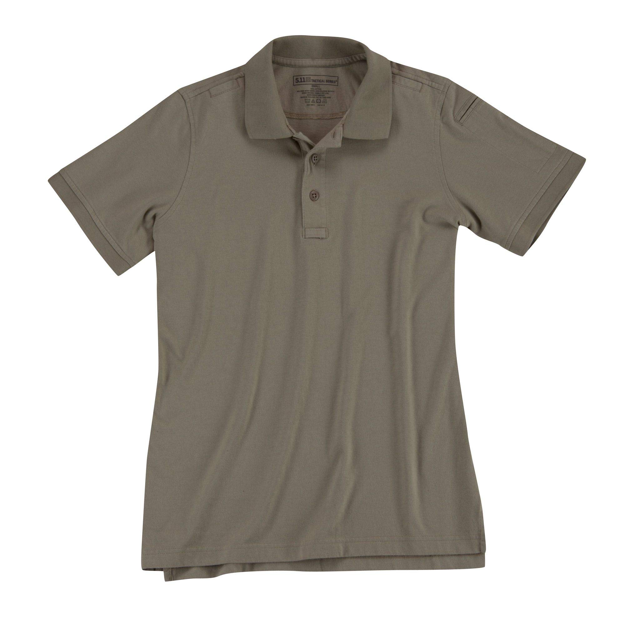 5.11 Tactical Women's Short-Sleeve Tactical Polo Shirt, 100% Cotton Jersey Knit