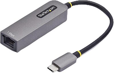 StarTech.com USB-C to Ethernet Adapter, 100W PD Pass-Through, NIC, USB 3.0 Type-C 1Gbps Multi Speed Network, Windows & Mac