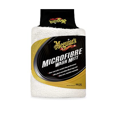 Meguiar's X3002 Microfiber Wash Mitt, Super-Thick, Reusable Wash Mitt for Ultimate Finish, Safe on Clear Coats