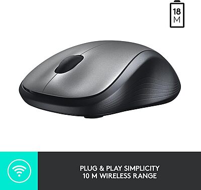 Logitech M310 Wireless Mouse (Silver)